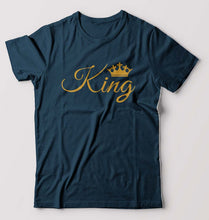 Load image into Gallery viewer, King T-Shirt for Men-Petrol Blue-Ektarfa.online
