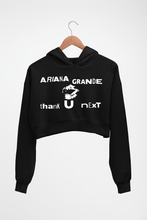 Load image into Gallery viewer, Ariana Grande thank u next Crop HOODIE FOR WOMEN-Black-Ektarfa.online
