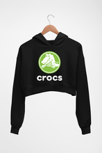 Load image into Gallery viewer, Crocs Crop HOODIE FOR WOMEN-Black-Ektarfa.online
