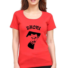 Load image into Gallery viewer, MS Dhoni (MSD) T-Shirt for Women-Red-Ektarfa.online
