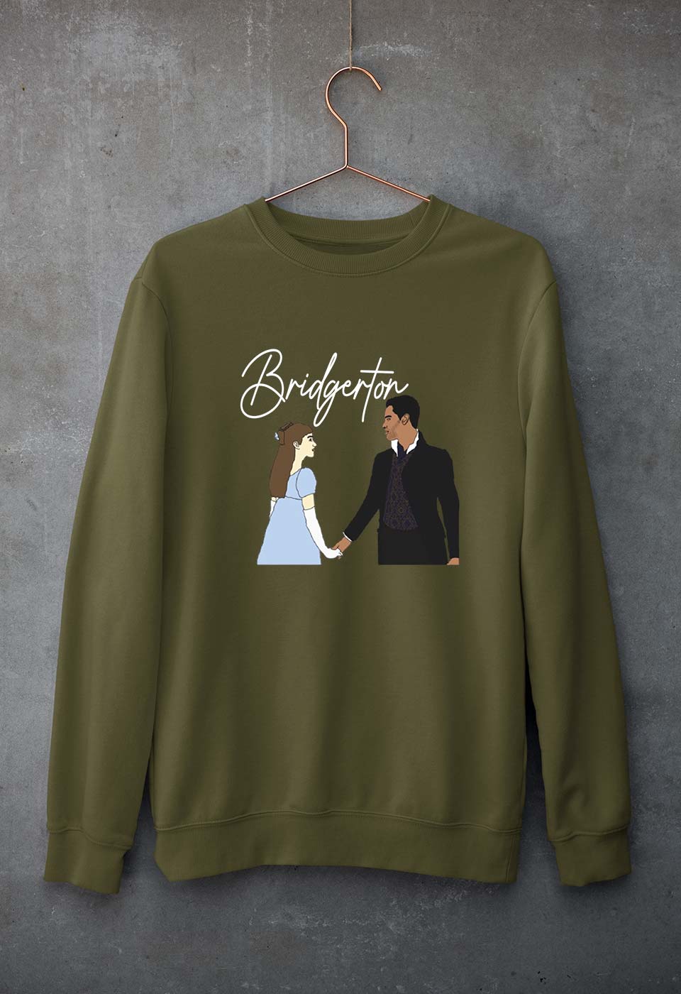 Bridgerton Unisex Sweatshirt for Men/Women-Olive Green-Ektarfa.online