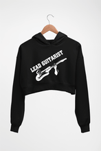 Load image into Gallery viewer, Guitarist Crop HOODIE FOR WOMEN-Black-Ektarfa.online
