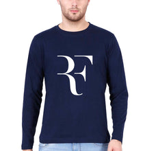 Load image into Gallery viewer, Roger Federer_RF Full Sleeves T-Shirt for Men-Navy Blue-Ektarfa.online
