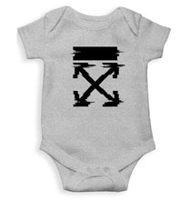 Load image into Gallery viewer, Off White Tee Kids Romper For Baby Boy/Girl-0-5 Months(18 Inches)-Grey-Ektarfa.online
