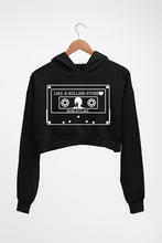Load image into Gallery viewer, Bob Dylan Crop HOODIE FOR WOMEN-Black-Ektarfa.online
