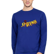 Load image into Gallery viewer, Spiderman Superhero Full Sleeves T-Shirt for Men-Royal Blue-Ektarfa.online
