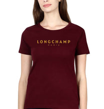 Load image into Gallery viewer, Longchamp T-Shirt for Women-Maroon-Ektarfa.online
