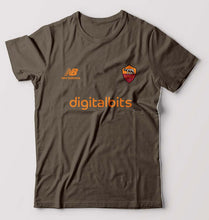 Load image into Gallery viewer, A.S. Roma 2021-22 T-Shirt for Men-Olive Green-Ektarfa.online
