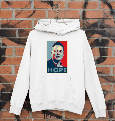 Elon Musk Hope Unisex Hoodie for Men/Women-White-Ektarfa.online