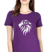 Load image into Gallery viewer, Lion T-Shirt for Women-Purple-Ektarfa.online
