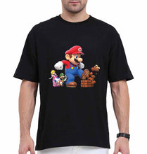 Load image into Gallery viewer, Mario Oversized T-Shirt for Men-Black-Ektarfa.online
