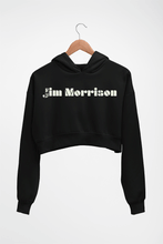 Load image into Gallery viewer, Jim Morrison Crop HOODIE FOR WOMEN-Black-Ektarfa.online
