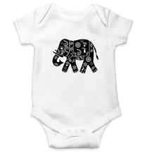 Load image into Gallery viewer, Elephant Kids Romper For Baby Boy/Girl-0-5 Months(18 Inches)-White-Ektarfa.online
