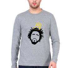 Load image into Gallery viewer, J. Cole Full Sleeves T-Shirt for Men-Grey Melange-Ektarfa.online
