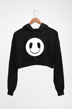 Load image into Gallery viewer, Headphone Eye Crop HOODIE FOR WOMEN-Black-Ektarfa.online
