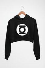 Load image into Gallery viewer, Green Lantern Superhero Crop HOODIE FOR WOMEN-Black-Ektarfa.online
