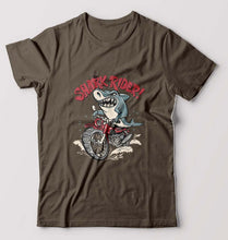 Load image into Gallery viewer, Shark Rider T-Shirt for Men-Olive Green-Ektarfa.online
