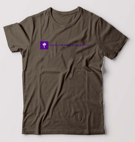 New York University T-Shirt for Men-Olive Green-Ektarfa.online