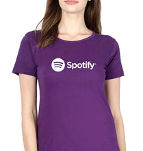 Load image into Gallery viewer, Spotify T-Shirt for Women-Purple-Ektarfa.online

