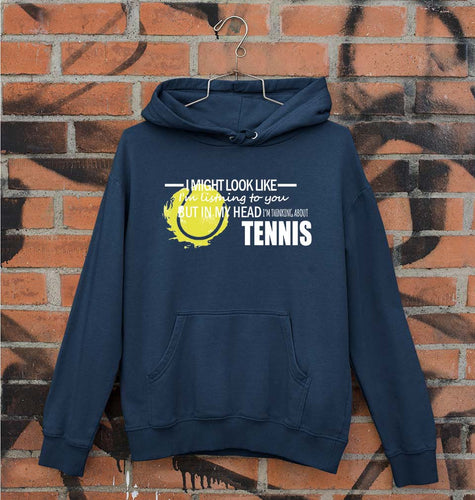Tennis Unisex Hoodie for Men/Women-Navy Blue-Ektarfa.online