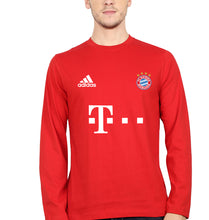 Load image into Gallery viewer, FC Bayern Munich 2021-22 Full Sleeves T-Shirt for Men-Red-Ektarfa.online
