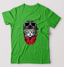 Load image into Gallery viewer, Cat T-Shirt for Men-flag green-Ektarfa.online
