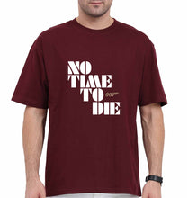 Load image into Gallery viewer, No Time To Die James Bond 007 Oversized T-Shirt for Men-Maroon-Ektarfa.online
