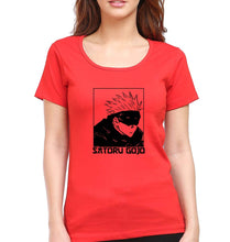Load image into Gallery viewer, Gojo Satoru Anime T-Shirt for Women-Red-Ektarfa.online

