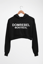 Load image into Gallery viewer, Domrebel Crop HOODIE FOR WOMEN-Black-Ektarfa.online
