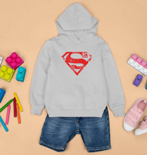 Superman Superhero Kids Hoodie for Boy/Girl-Grey-Ektarfa.online