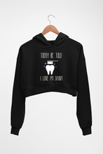 Load image into Gallery viewer, Love Daddy Crop HOODIE FOR WOMEN-Black-Ektarfa.online
