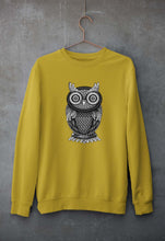Load image into Gallery viewer, Owl Unisex Sweatshirt for Men/Women-Mustard Yellow-Ektarfa.online
