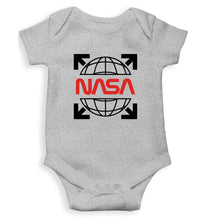 Load image into Gallery viewer, Nasa White Off Kids Romper For Baby Boy/Girl-0-5 Months(18 Inches)-Grey-Ektarfa.online
