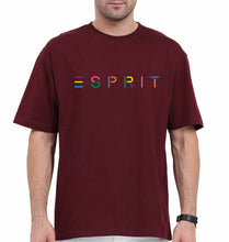 Load image into Gallery viewer, Esprit Oversized T-Shirt for Men-Maroon-Ektarfa.online
