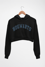 Load image into Gallery viewer, Harry Potter Hogwarts Crop HOODIE FOR WOMEN-Black-Ektarfa.online
