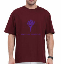 Load image into Gallery viewer, New York University Oversized T-Shirt for Men-Maroon-Ektarfa.online
