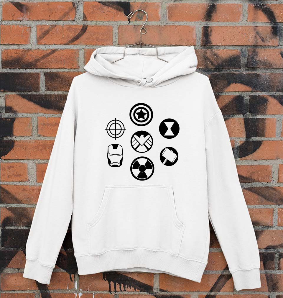 Marvel Superhero Unisex Hoodie for Men/Women-White-Ektarfa.online