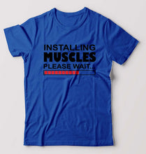 Load image into Gallery viewer, Gym T-Shirt for Men-Royal Blue-Ektarfa.online
