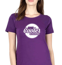Load image into Gallery viewer, Internet T-Shirt for Women-Purple-Ektarfa.online
