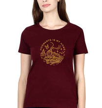 Load image into Gallery viewer, Harry Potter Hogwarts T-Shirt for Women-Maroon-Ektarfa.online
