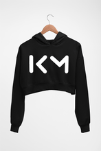 Load image into Gallery viewer, Kylian Mbappé Crop HOODIE FOR WOMEN-Black-Ektarfa.online

