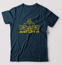 Load image into Gallery viewer, Gym Lift T-Shirt for Men-Petrol Blue-Ektarfa.online

