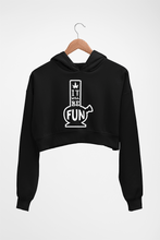 Load image into Gallery viewer, Bong Crop HOODIE FOR WOMEN-Black-Ektarfa.online
