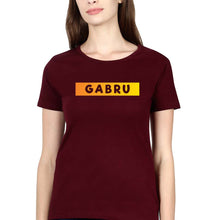 Load image into Gallery viewer, Gabru T-Shirt for Women-Maroon-Ektarfa.online
