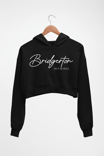 Bridgerton Crop HOODIE FOR WOMEN-Black-Ektarfa.online