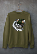 Load image into Gallery viewer, Attack on Titan Unisex Sweatshirt for Men/Women-Olive Green-Ektarfa.online

