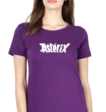 Load image into Gallery viewer, Asterix T-Shirt for Women-Purple-Ektarfa.online

