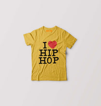 Load image into Gallery viewer, I Love Hip Hop Kids T-Shirt for Boy/Girl-Golden Yellow-Ektarfa.online
