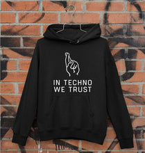 Load image into Gallery viewer, Techno Unisex Hoodie for Men/Women-Black-Ektarfa.online
