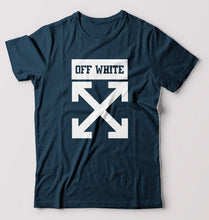 Load image into Gallery viewer, Off White T-Shirt for Men-Petrol Blue-Ektarfa.online
